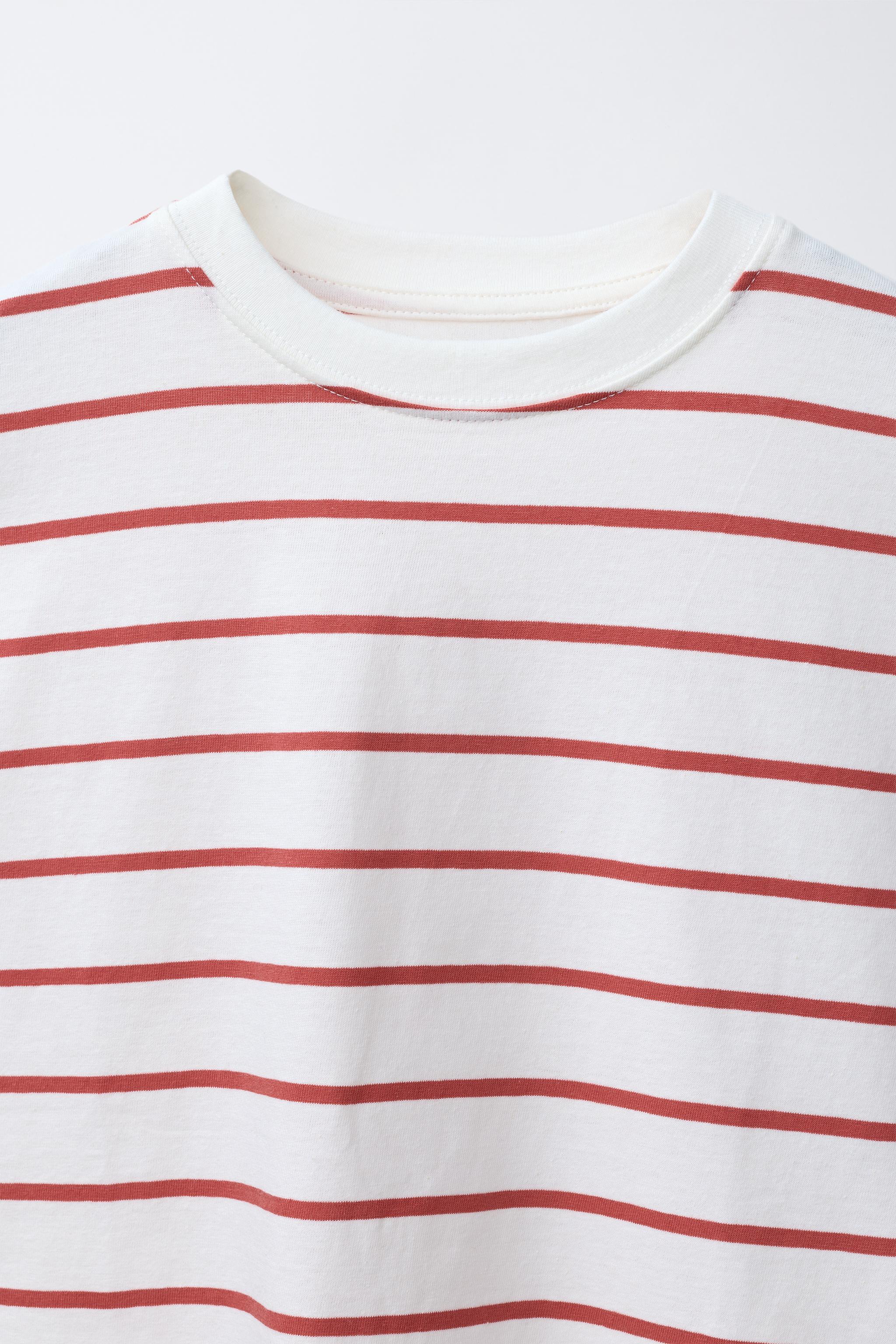 THREE-PACK OF STRIPED AND PLAIN T-SHIRTS